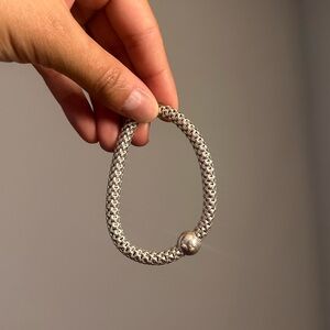 Silpada Chic Stretch Silver Bracelet Made in Italy